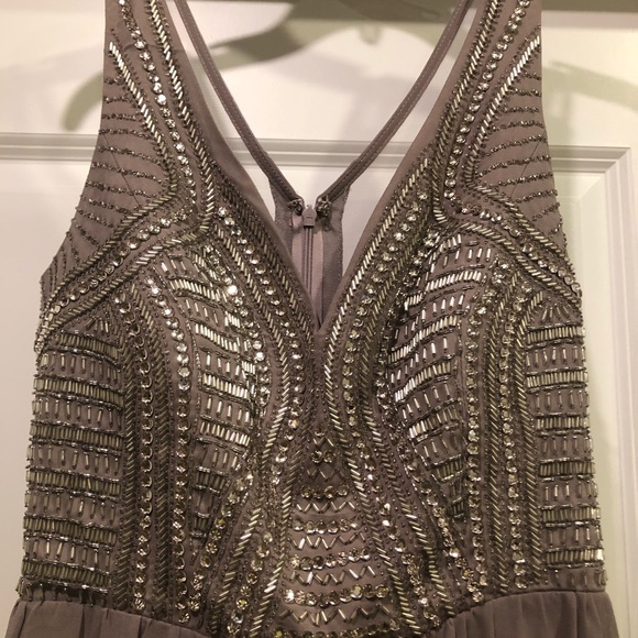 Evening gown with beading bodice and chiffon bottom. - Picture 3 of 6